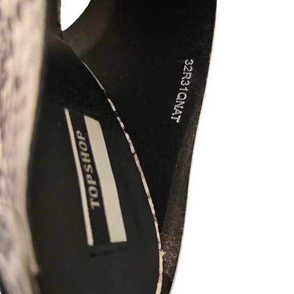 Top Shop Animal skin textured sandals - genuine leather upper cushioned!!! - Picture 3 of 4
